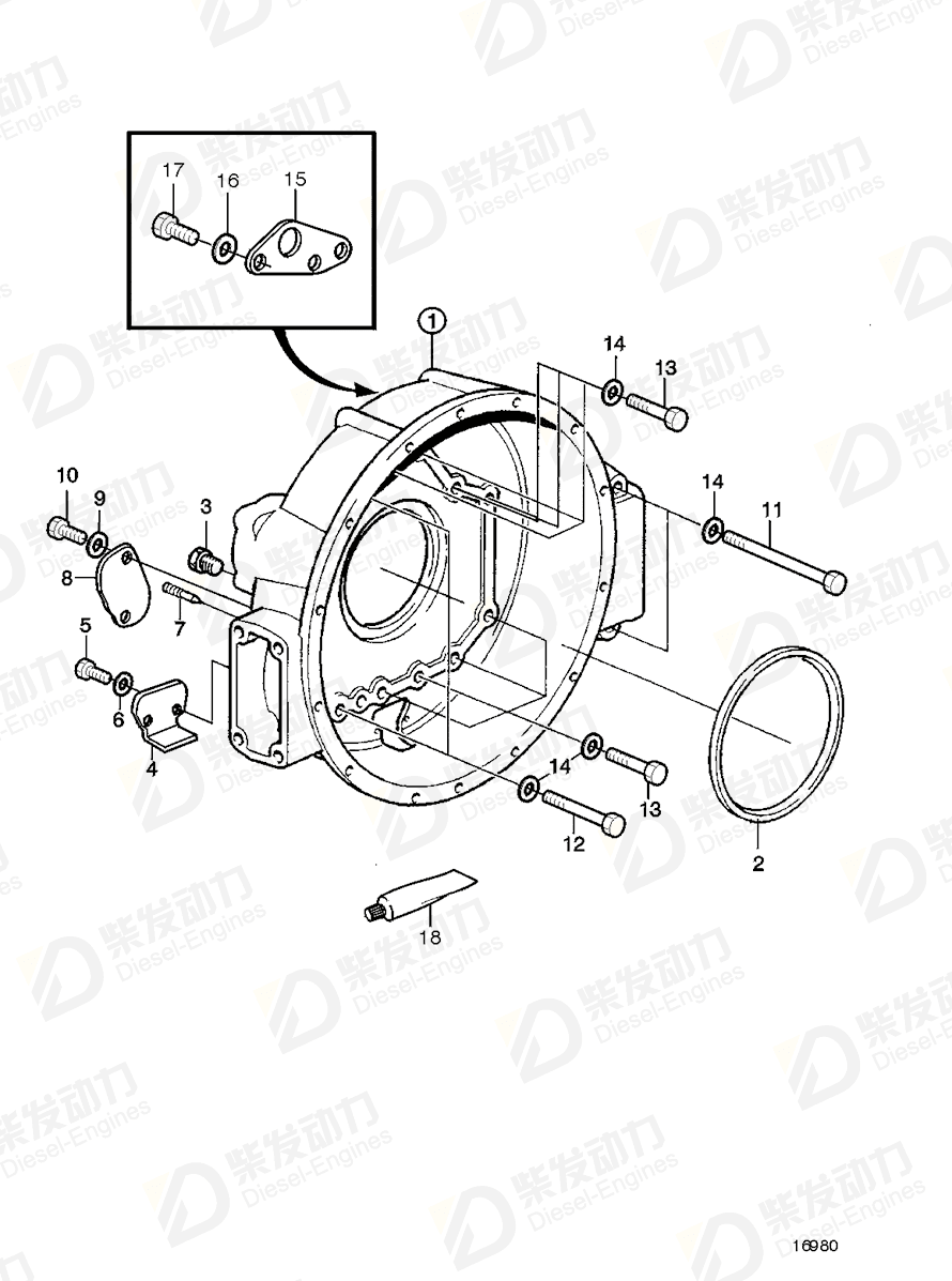 VOLVO Cover 469207 Drawing